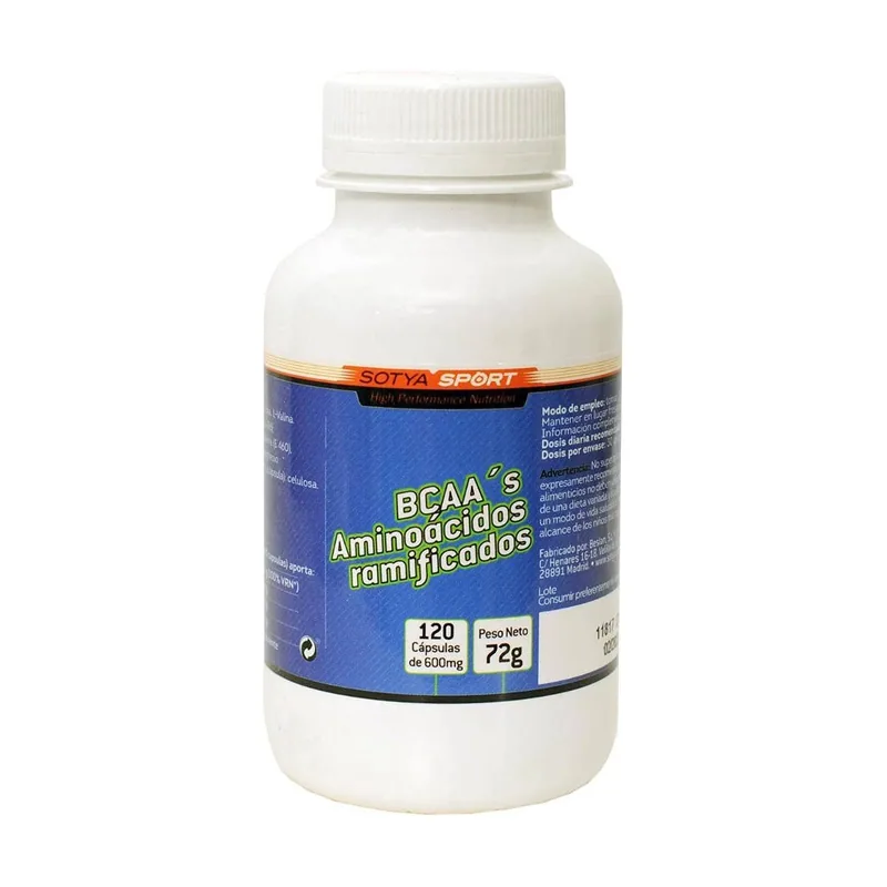 Sotya Beslan Bcaa'S Aminoácidos Ramificados 600mg 120 Cápsulas