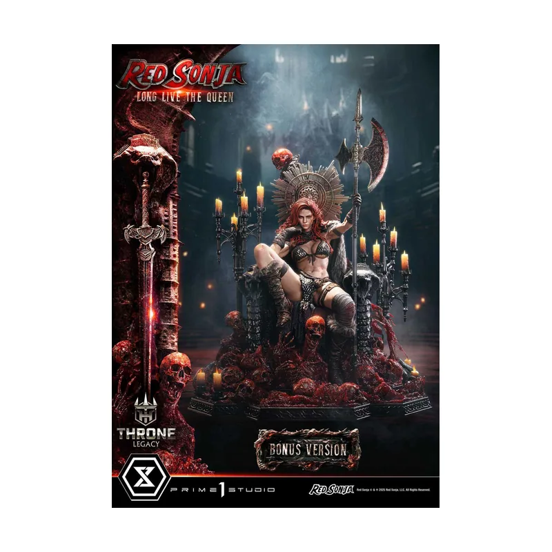 Prime 1 Studios Estatua Red Sonja Throne Legacy Collection Red Sonja Long Live the Queen Bonus Ver. 1/3 Prime 1 Studio
