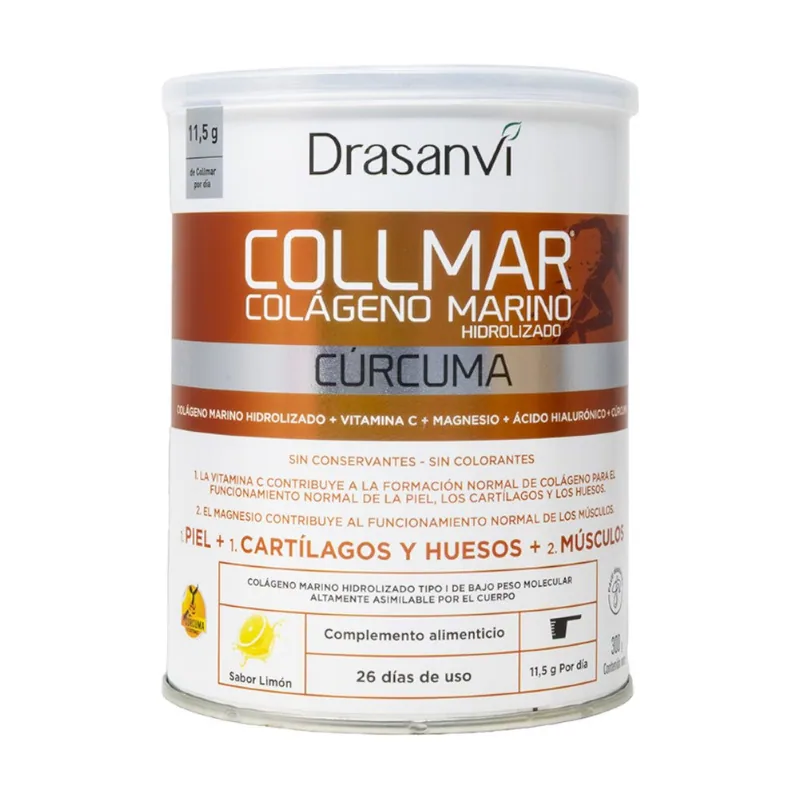 Drasanvi COLLMAR Colágeno Marino Sabor Limón + Cúrcuma 300gr