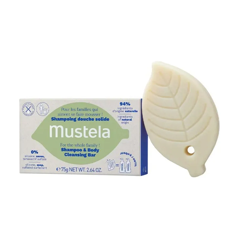 Mustela Champú Sólido Cabello y Cuerpo 75 g