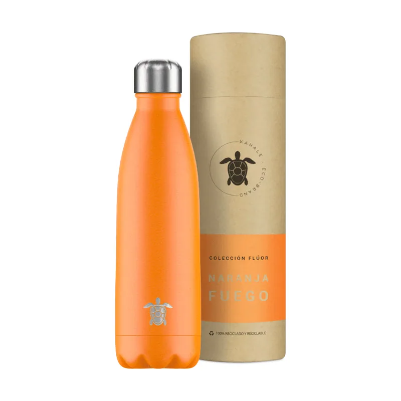 Kahale Botella Térmica Acero Inoxidable Naranja Fuego 500ml