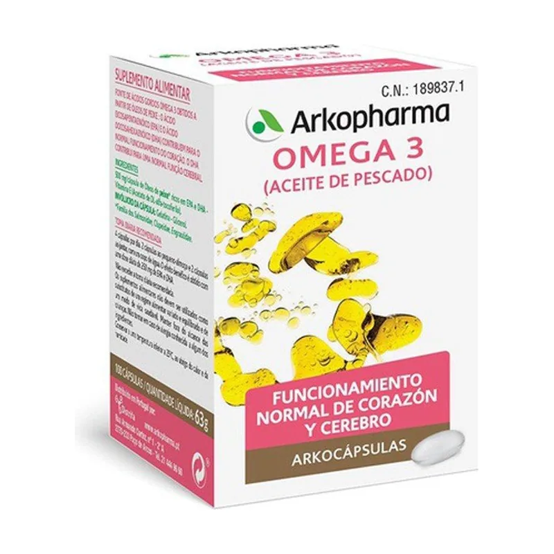 Arkopharma ARKOCÁPSULAS OMEGA 3 100 cápsulas