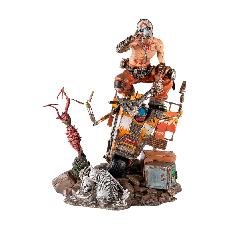 Pure Arts Diorama Resina Psycho & Claptrap Borderlands 3 1/6
