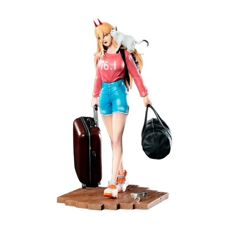 Kitsune Statue Figura Power & Nyako Chainsaw Man 1/8