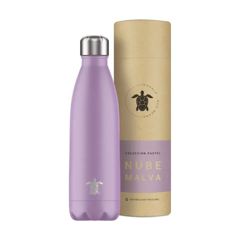 Kahale Botella Térmica Acero Inoxidable Nube Malva 500ml