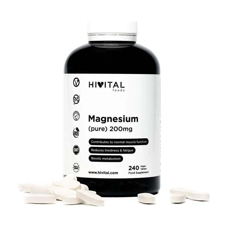 Hivital Magnesio 200 mg de Citrato de Magnesio 240 cápsulas