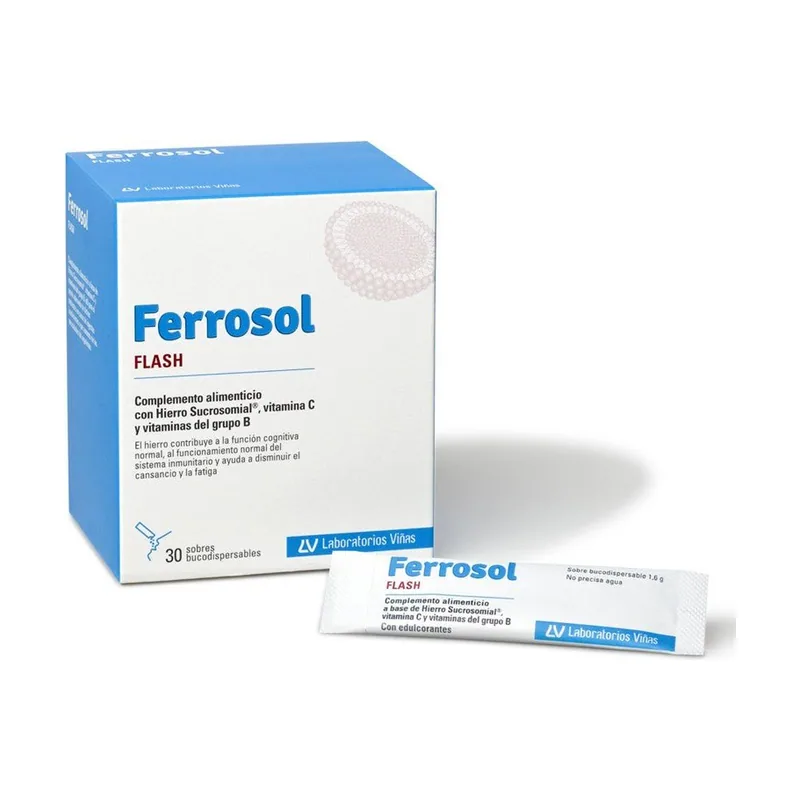 Laboratorios Viñas Ferrosol Flash 30 Sobres