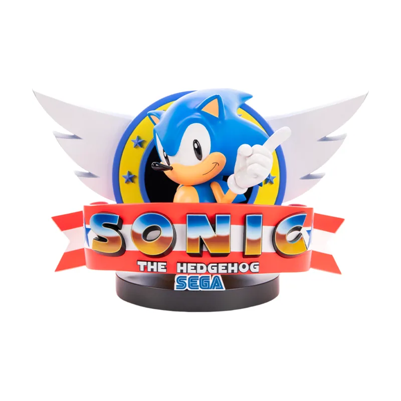 First 4 Figures Figura Resina Sonic The Hedgehog Title Screen 21cm