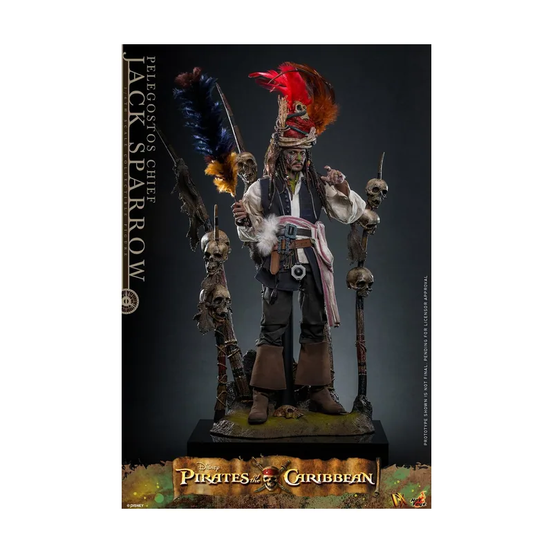 Hot Toys Figura Jack Sparrow Piratas del Caribe El Cofre del Hombre Muerto Pelegostos Ver. 1/6 Deluxe