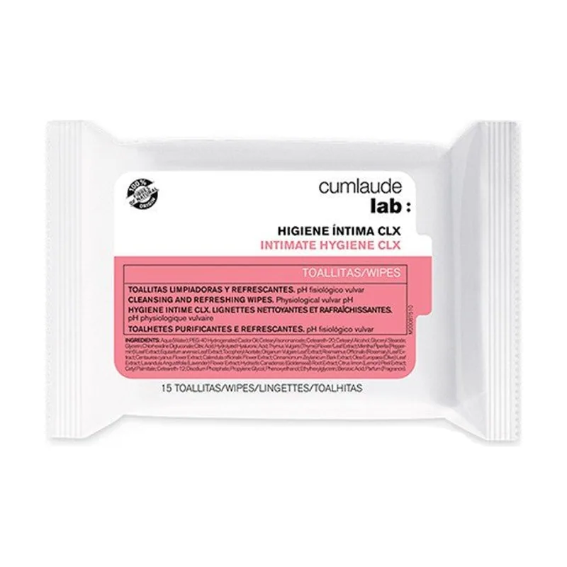 Cumlaude LAB Gel Toallitas Higiene íntima CLX 15