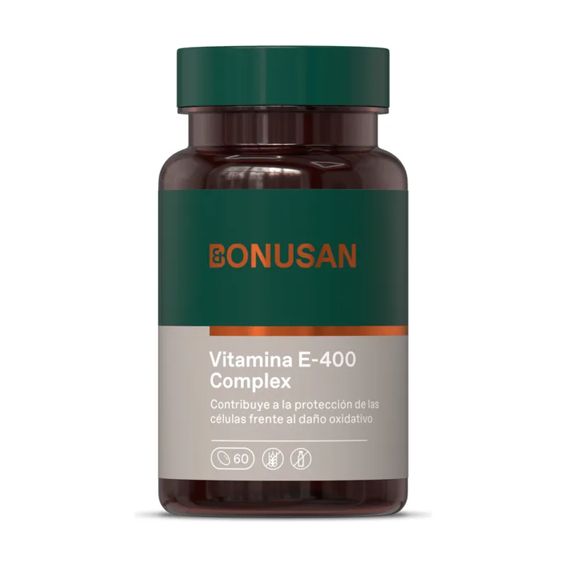 Bonusan Vitamina E-400 Complejo 60 Cápsulas de gel
