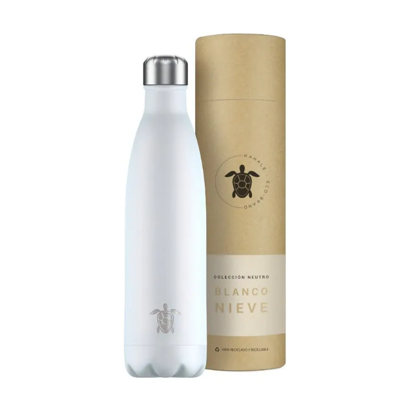 Kahale Botella Térmica Acero Inoxidable Blanco Nieve 750ml