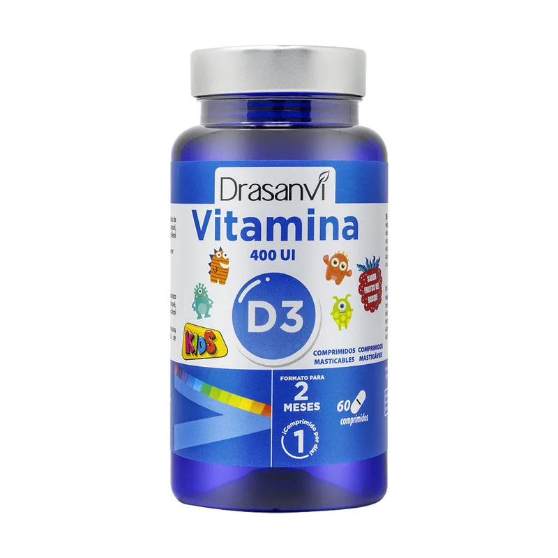 Drasanvi Vitamina D3 Kids 400 Ui 60 Comprimidos Masticables