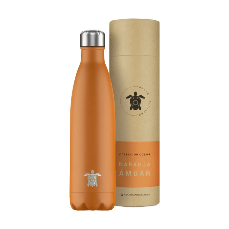 Kahale Botella Térmica Acero Inoxidable Naranja Ambar 750ml