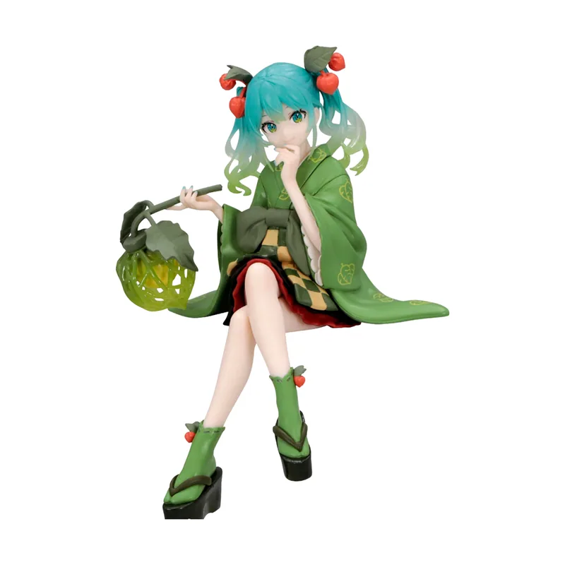Furyu Figura Hatsune Miku Flower Fairy Winter Cherry Green Ver. Noodle Stopper