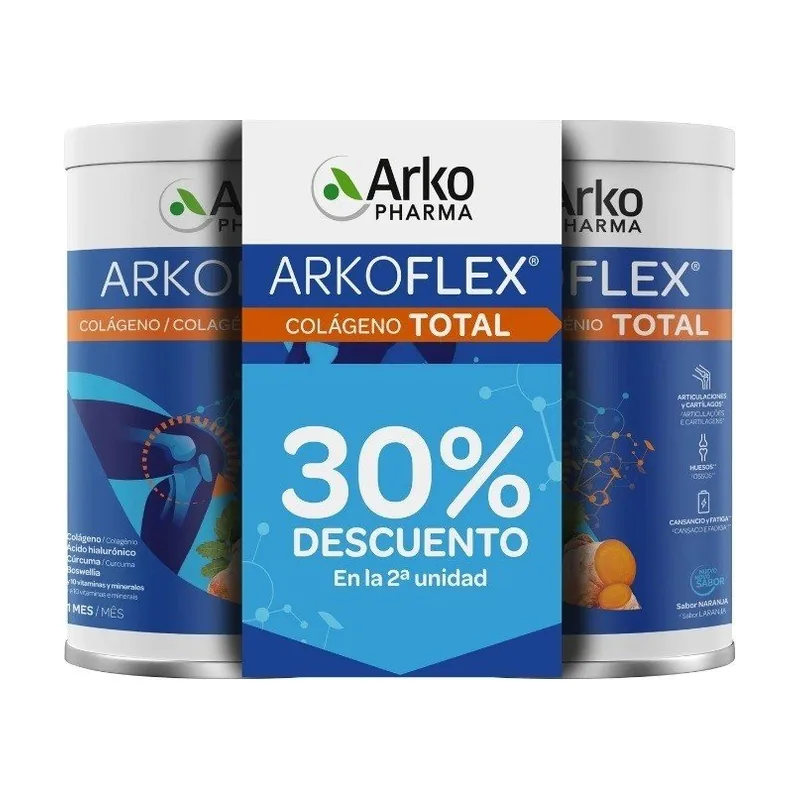 Arkopharma ARKOFLEX Colágeno Total DUPLO 2x390g Antes Dolexpert Forte