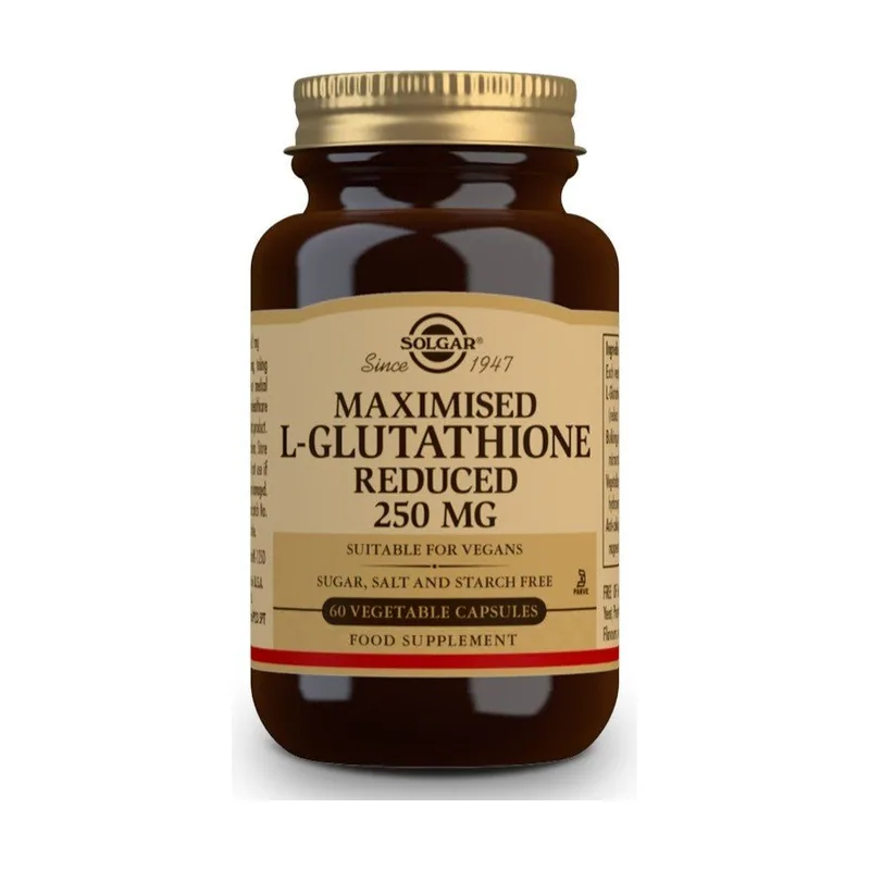 Solgar L-Glutation Maximizado 250mg 60 cápsulas vegetales