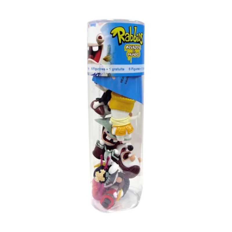 Funta Bote 6 + 1 Muñecos Rabbids Invaden El Mundo