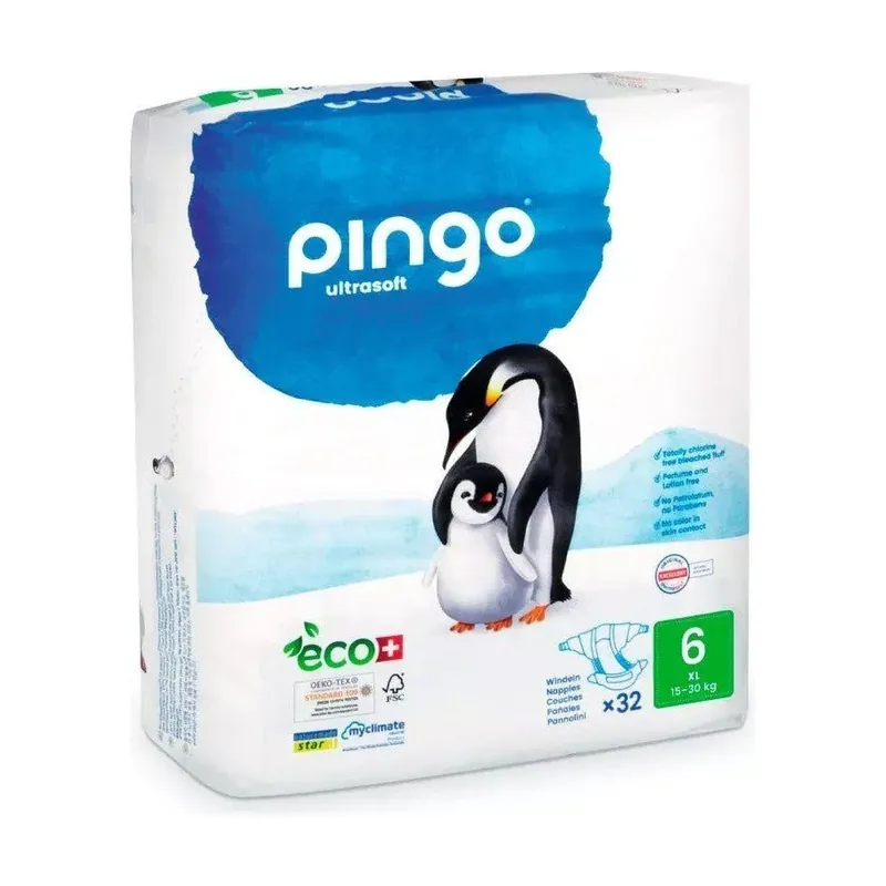 Pingo Pañales Ecológicos Talla 6 XL 32