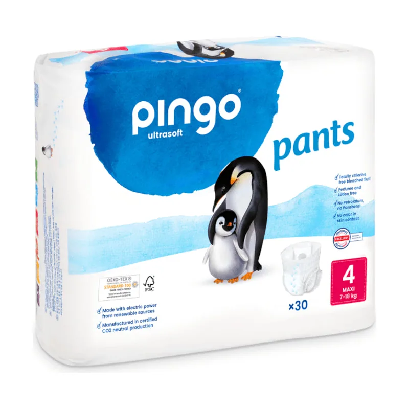 Pingo Pañales-Braguitas Ecológicos Talla 4 30