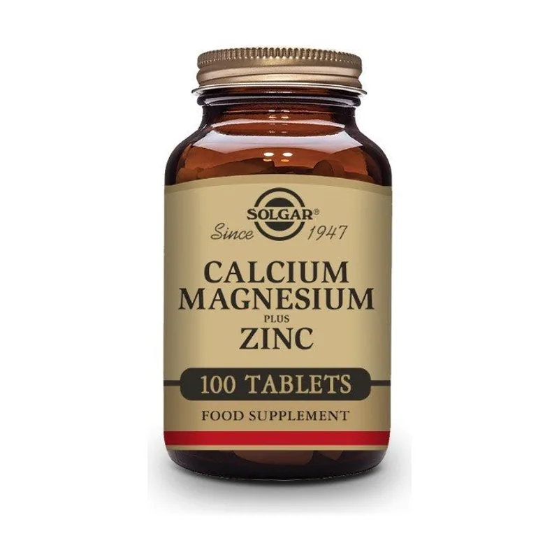 Solgar Calcio y Magnesio con Zinc 100 comprimidos