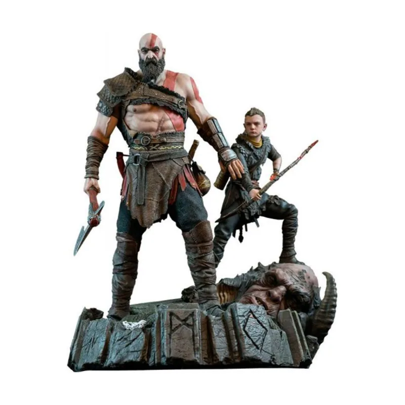 Level52 Studios Estatua God of War Kratos & Atreus 38 cm