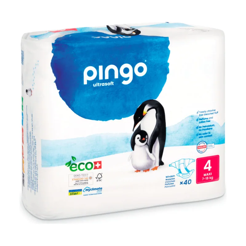 Pingo Pañales Ecológicos Talla 4 Maxi 40