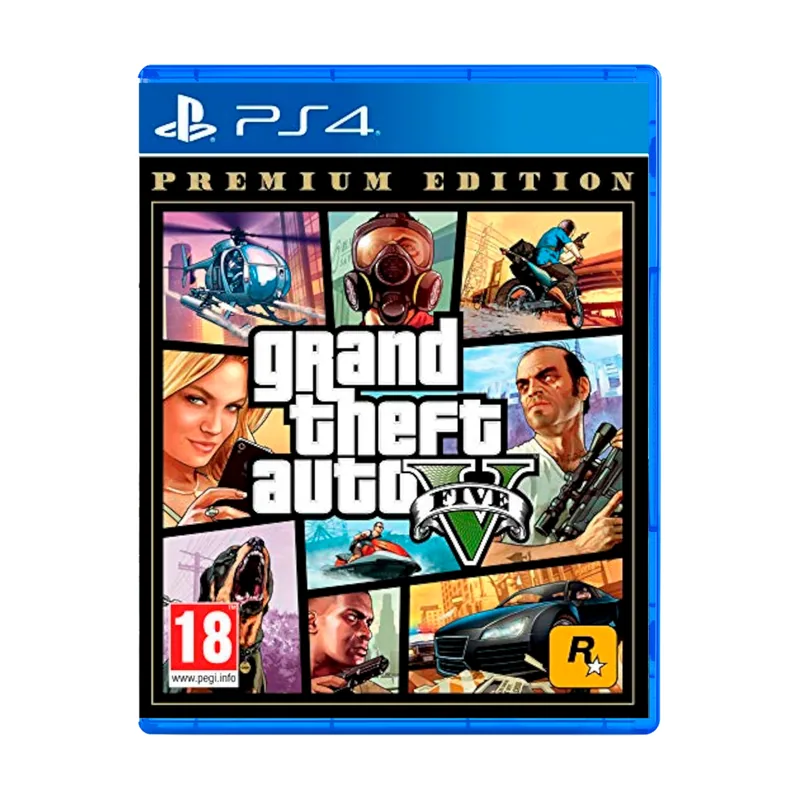 Take 2 Grand Theft Auto V Premium Edition PS4