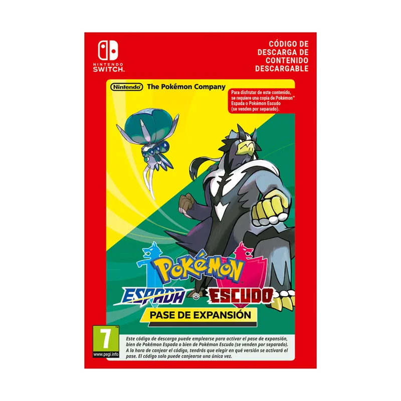 Nintendo Pokemon Espada/Escudo Pase de Expansión Switch