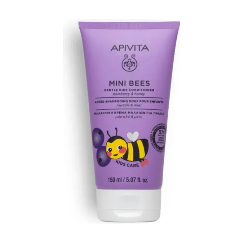 Apivita Kids Mini Bees Acondicionador Suave para Niños Arándano y Miel 150 ml