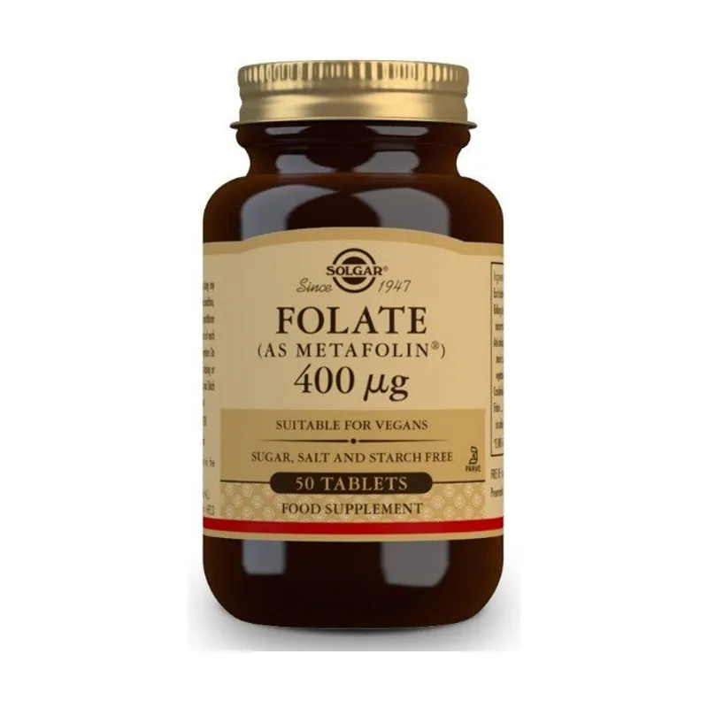 Solgar Folato como Metafolin 400mcg 50 comprimidos