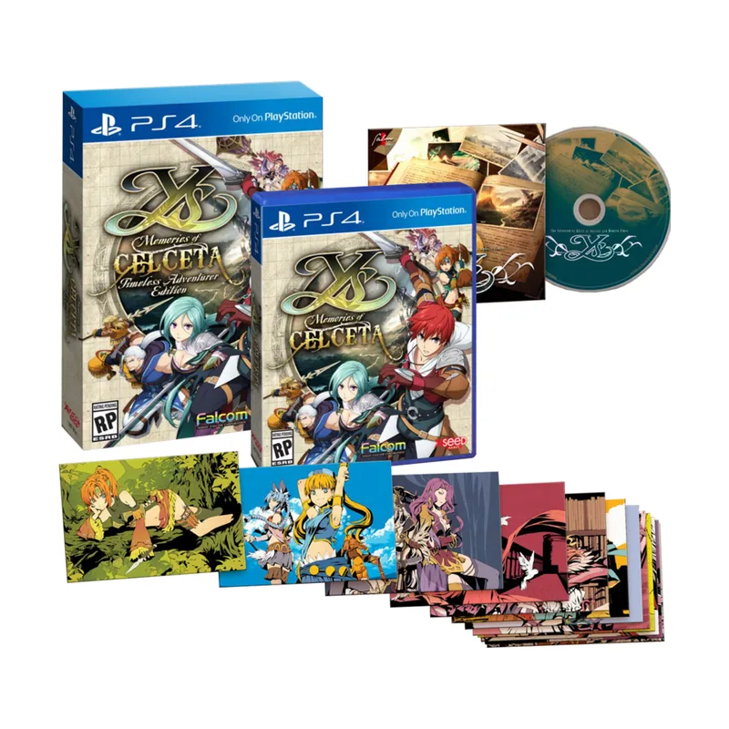 XSeed Ys Memories of Celceta Remaster Edición Timeless Adventurer PS4