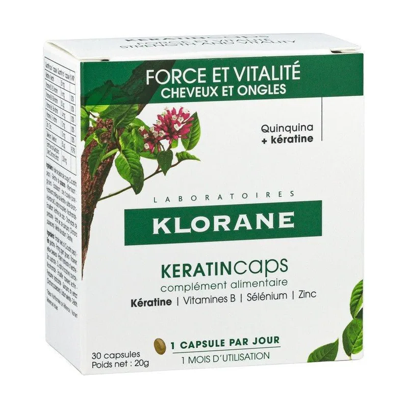 Klorane Keratincaps Cabello 30 Cápsulas