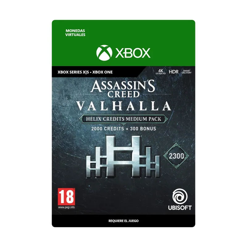 Ubisoft Assassin's Creed Valhalla 2300 Créditos Helix Xbox One