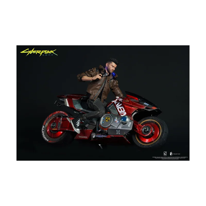 Pure Arts Estatua Male-V y Motocicleta Yaiba Kusanagi Cyberpunk 2077