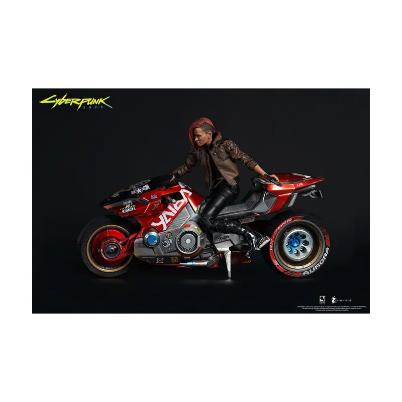 Pure Arts Estatua Female-V y Motocicleta Yaiba Kusanagi Cyberpunk 2077
