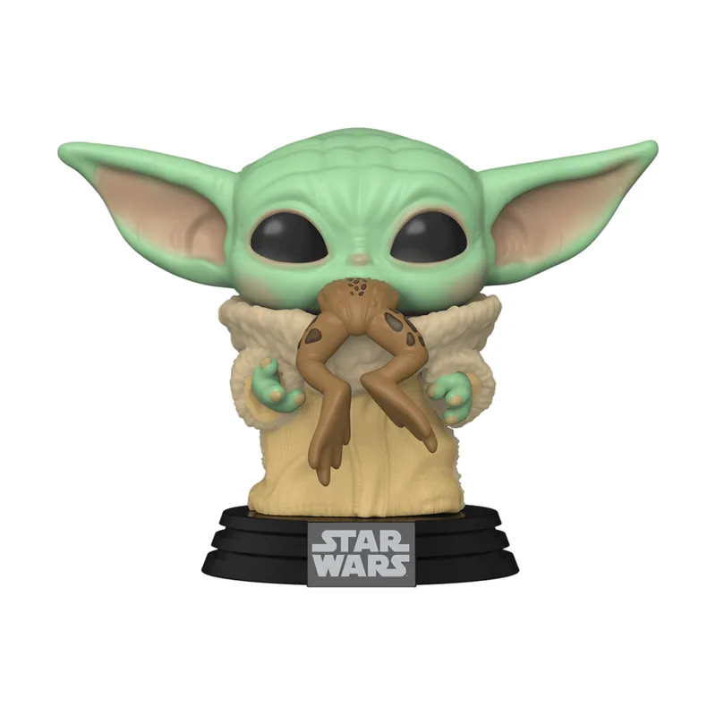 Funko Figura POP! Baby Yoda con Rana Star Wars The Mandalorian
