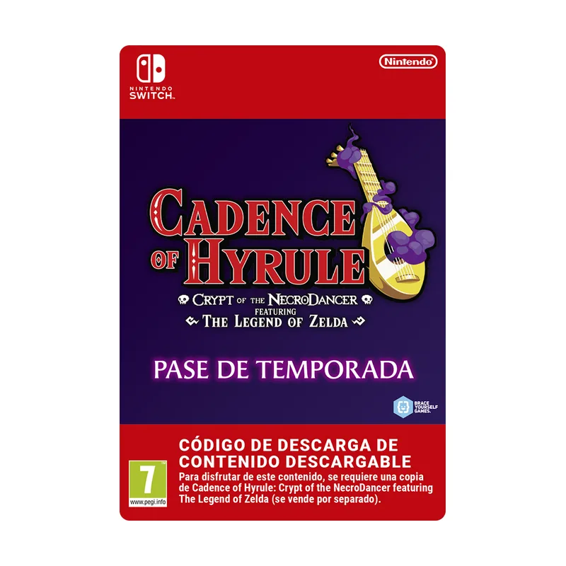 Nintendo Cadence of Hyrule Crypt of the NecroDancer Ft The Legend of Zelda Pase de Temporada Switch