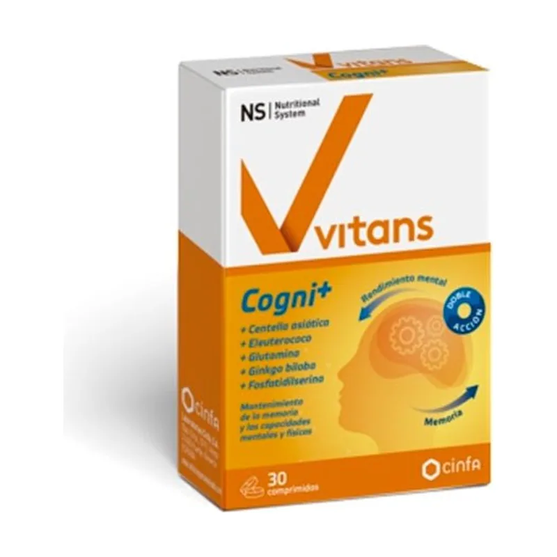Nutritional System Cogni+ Energizante Cápsulas 30
