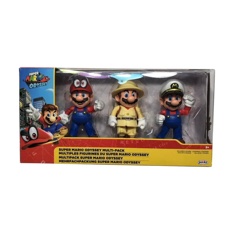 Bandai Figura Super Mario Odessey Pack 3 10 cm