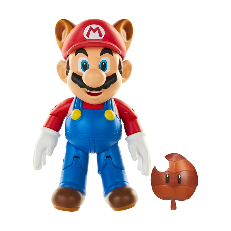 Jakks Pacific Figura Super Mario Racoon 10 cm & Super Leaf