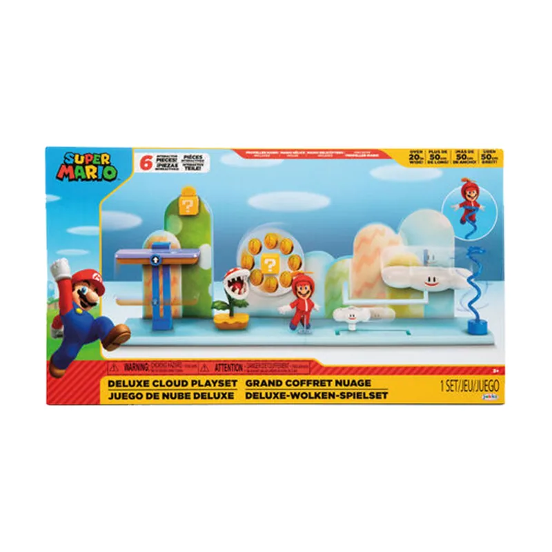 Jakks Pacific Figura Super Mario Playset Deluxe Nube