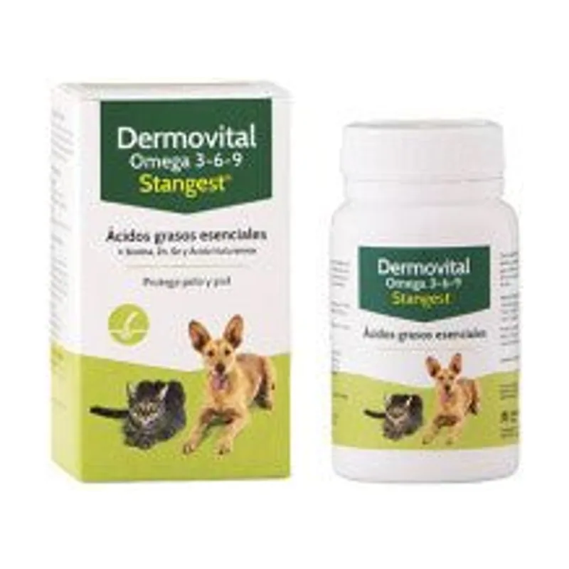 Stangest Dermovital Omega 3-6-9 Cápsulas para Mascotas 60