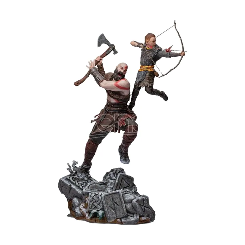 Iron Studios Figura Kratos y Atreus God of War 34 cm