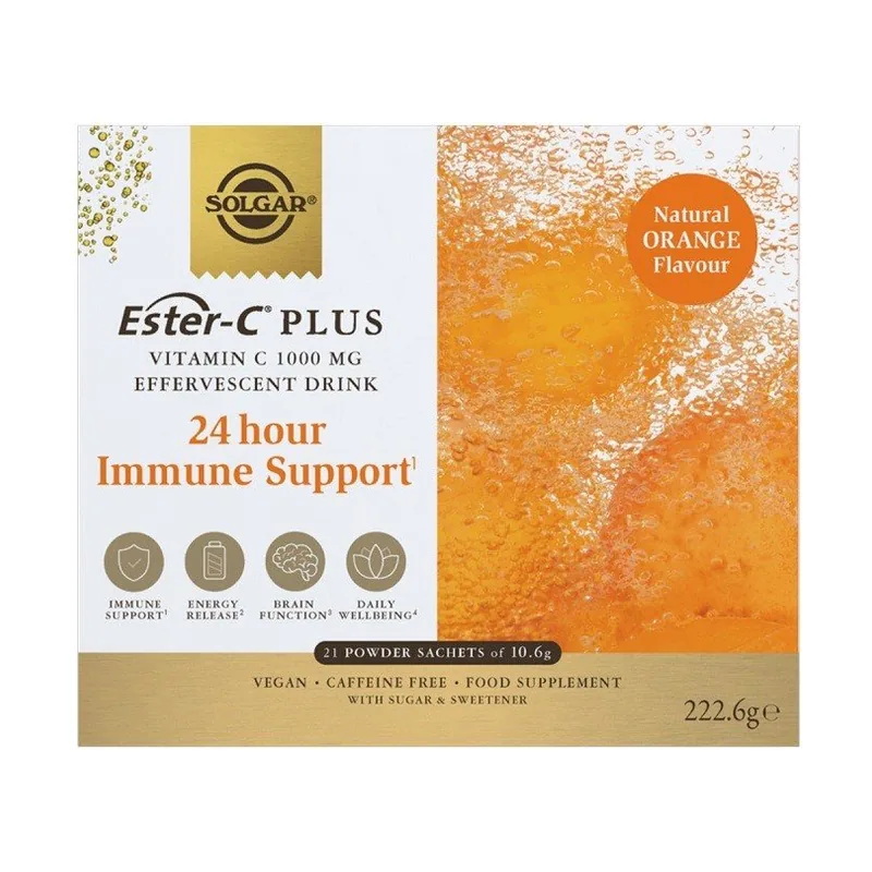 Solgar Ester-C Plus Vitamina C 1000mg Efervescente 21 sobres