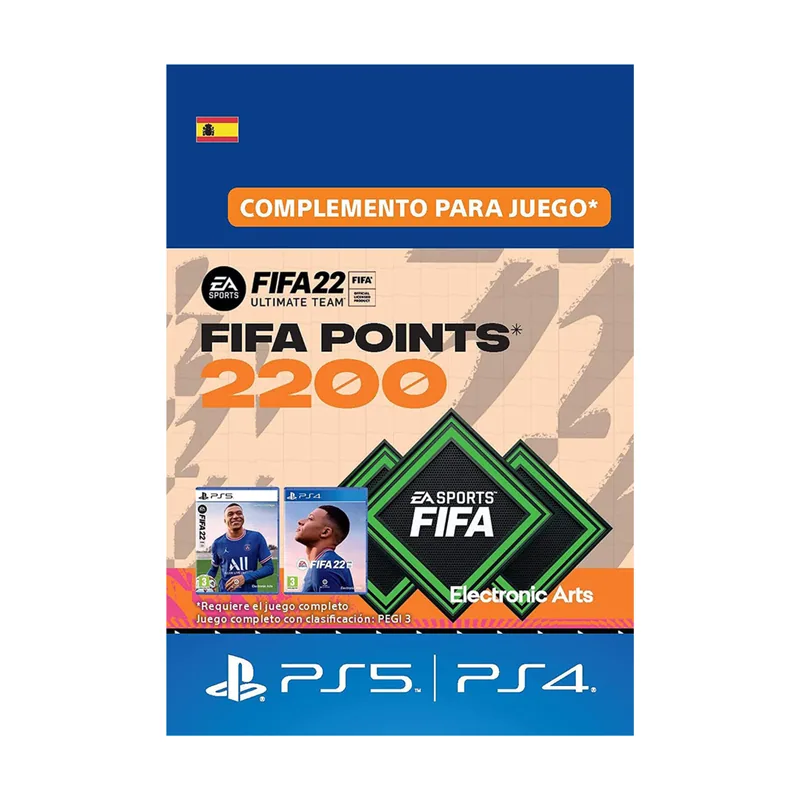 Electronic Arts FIFA 22 Ultimate Team 2200 Puntos FUT PS4