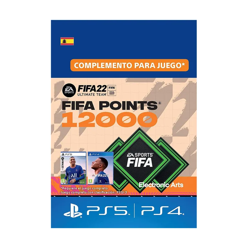 Electronic Arts FIFA 22 Ultimate Team 12000 Puntos FUT PS4