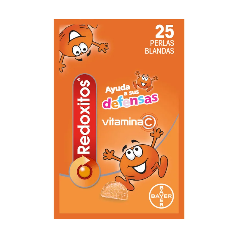 Redoxon REDOXITOS Vitaminas y Defensas Duplo 2x25 Perlas Blandas sabor
