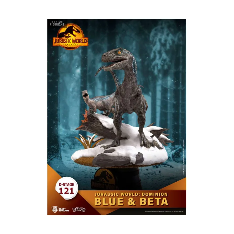 Beast Kingdom Figura Dstage Jurassic World Dominion Blue Y Beta