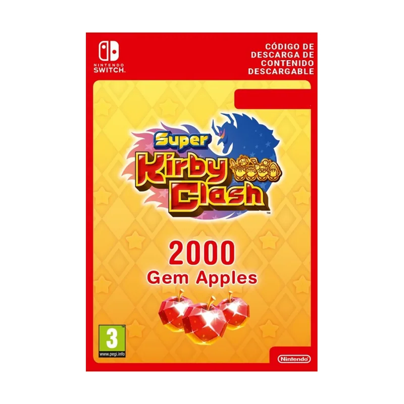 Nintendo Super Kirby Clash Gem Apples 2000 Switch